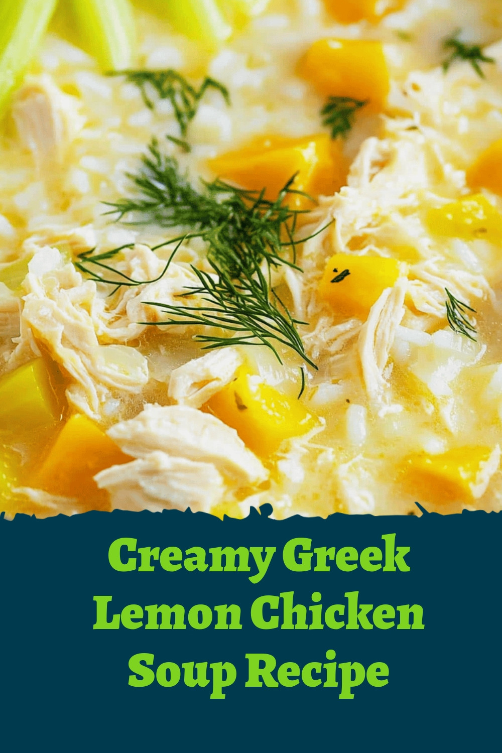 Creamy Greek Lemon Chicken Soup Recipe