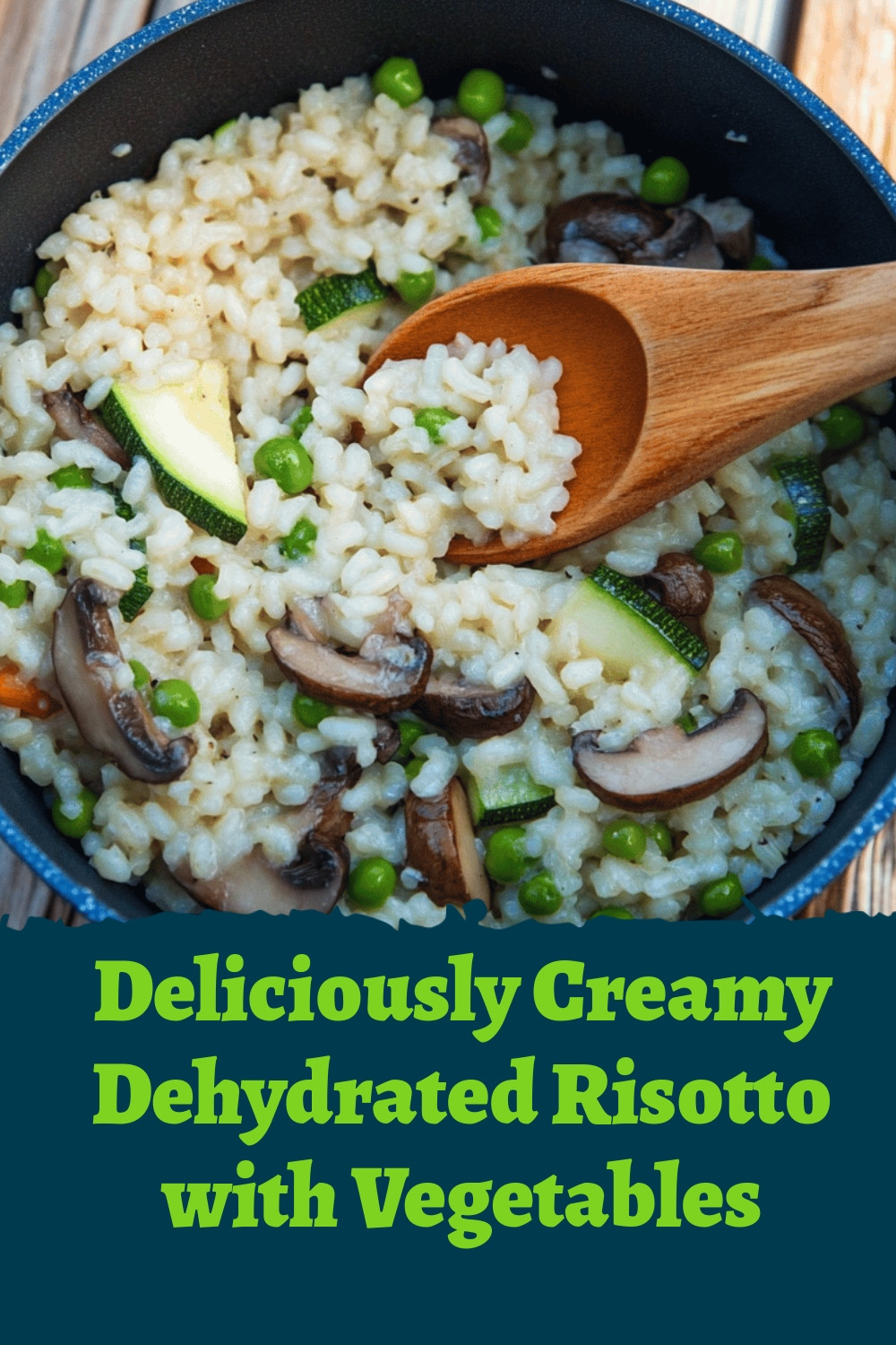 Deliciously Creamy Dehydrated Risotto with Vegetables