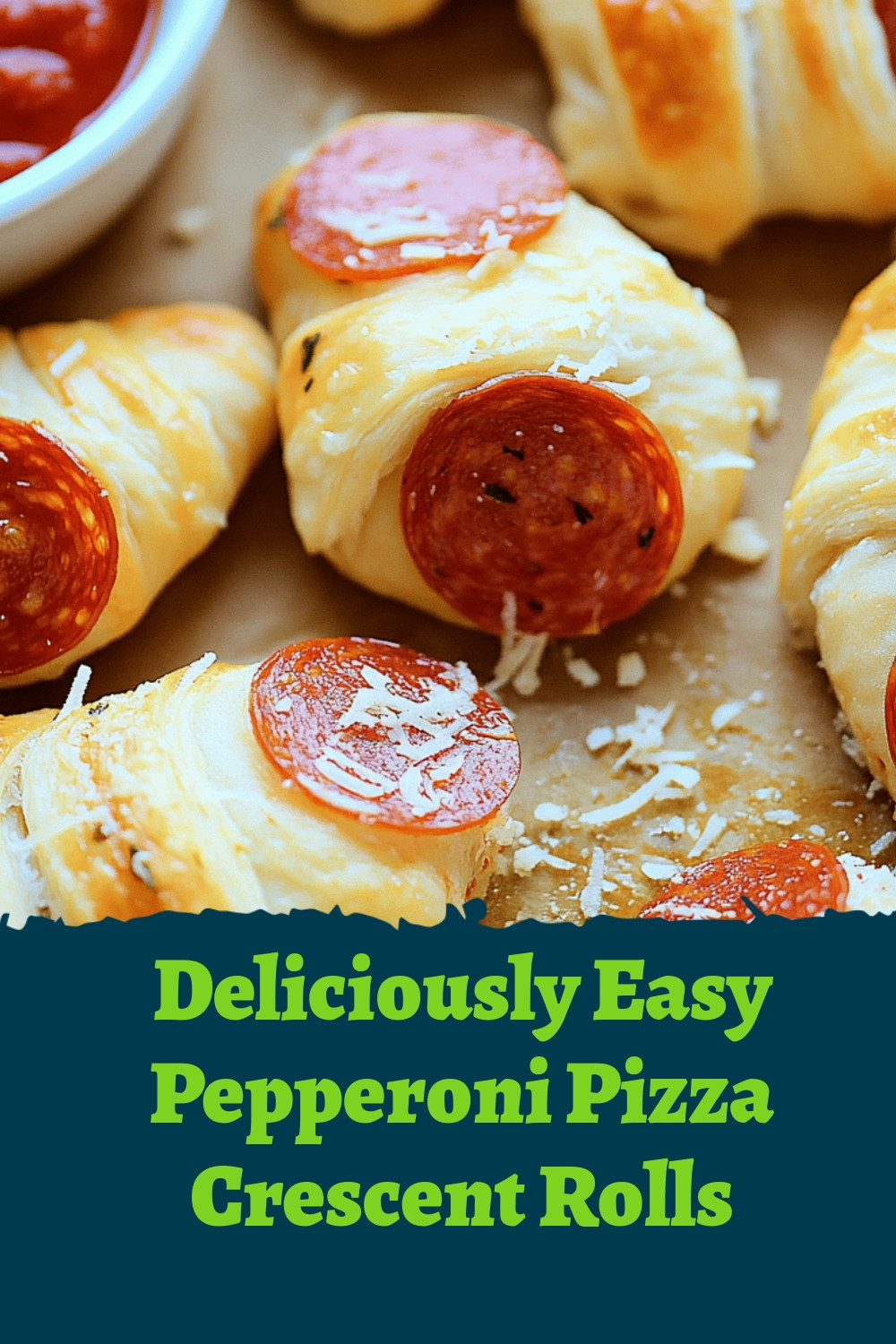 Deliciously Easy Pepperoni Pizza Crescent Rolls