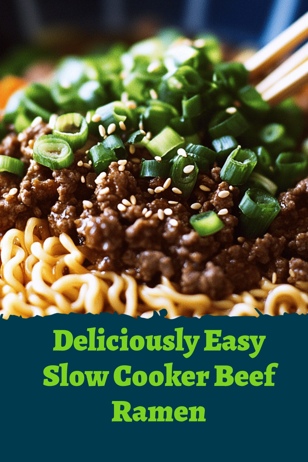 Deliciously Easy Slow Cooker Beef Ramen