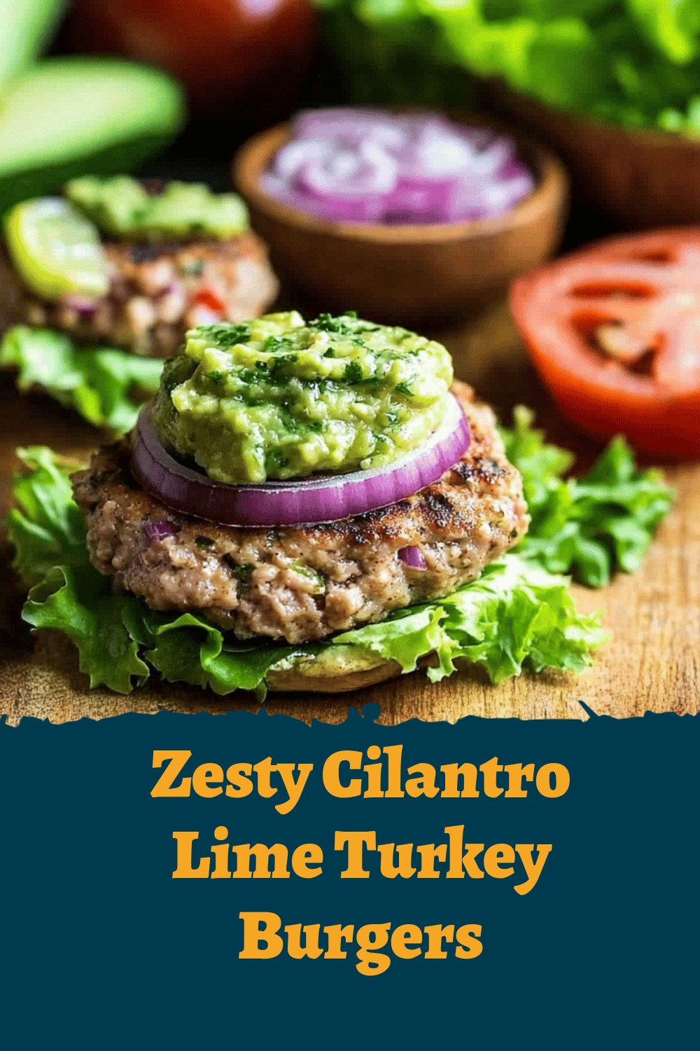 Zesty Cilantro Lime Turkey Burgers