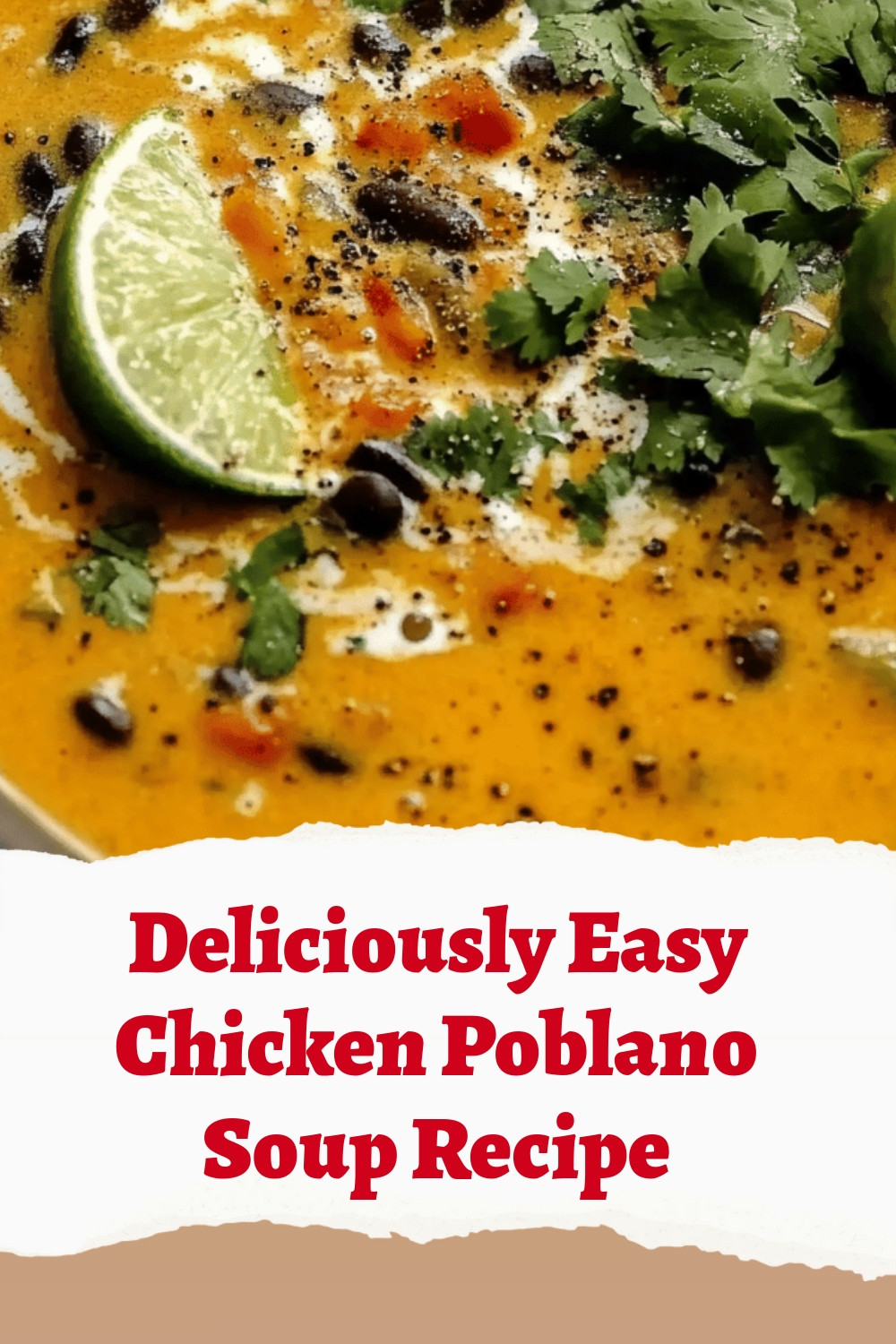 Deliciously Easy Chicken Poblano Soup Recipe