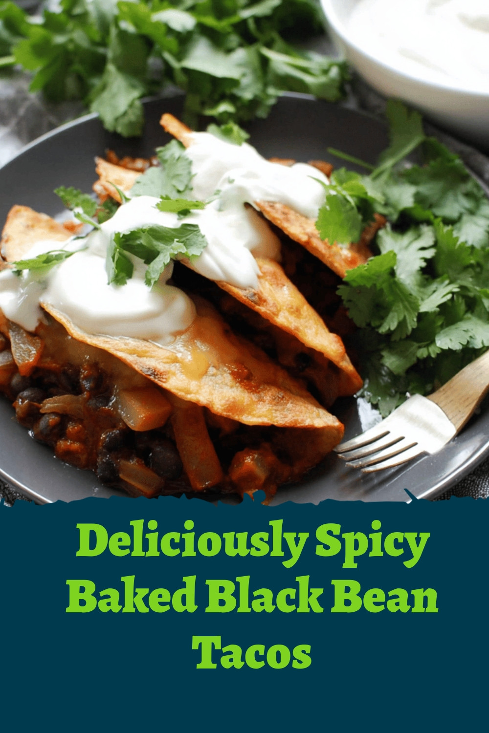 Deliciously Spicy Baked Black Bean Tacos